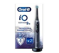 Oral-B iO Spazzolino Elettrico Ricaricabile 9S Nero, 2 Testine, 1 Custodia Da Viaggio Ricaricabile