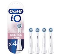 Oral-B iO Gentle Care Testine Spazzolino Elettrico, Confezione da 4 Testine di Ricambio Bianche, Pulizia Delicata ed Efficace di Gengive e Denti Sensibili