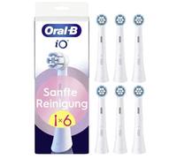 Oral-B iO Gentle Cleaning - Testine di ricambio originali per spazzolino da denti, adatte per gengive sensibili, confezione da 6, colore: Bianco