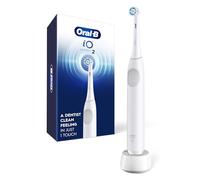 Oral-B iO Series 2 - Spazzolino da denti elettrico ricaricabile, bianco puro, con 1 testina per la cura delicata, sensore automatico di pressione per proteggere le gengive, 3 modalità, timer da 2