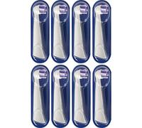 Oral-B iO Strahlendes Weiss (Radiant White) Testine di ricambio, Bianco, 8 pezzi