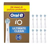 Oral-B iO Testine Di Ricambio Ultimate, Confezione Da 8 Pezzi, Pacco Adatto Alla Buca Delle Lettere. 8 Testine