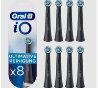 Oral-B iO Ultimate Cleans Replacement Toothbrush Heads Pack of 8 Nero