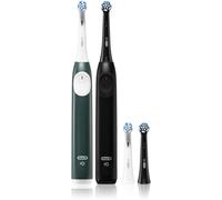 Oral B iO2 spazzolino da denti elettrico CONFEZIONE DUO Matt Black & Forest Green 1 pz