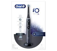 Oral-B iO Spazzolino Elettrico Ricaricabile 8S Nero, 2 Testine, 1 Custodia Da Viaggio, 1 Spazzolino