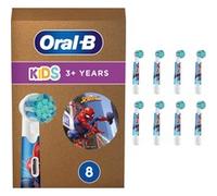 Oral-B Kids Spiderman 8 pezzi, Testina bianco