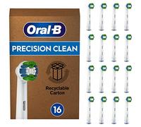 Oral-B Precision Clean - Set di 16 testine per spazzolino elettrico, con setole CleanMaximiser per una cura ottimale dei denti, spazzolini Oral-B, confezione per cassetta delle lettere