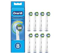 Oral-B Precision Clean Testine di Ricambio per Spazzolino Elettrico con Tecnologia CleanMaximiser, Confezione da 8 Pezzi, Pacco Adatto alla Buca delle Lettere