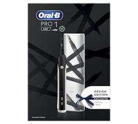 Oral-B Pro 1 680 Spazzolino Elettrico Design Edition Ricaricabile Nero con Custodia Bianca