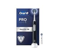 Oral-b Pro 1 Spazzolino Elettrico Nero Con Timer e 1 Testina Di Ricambio
