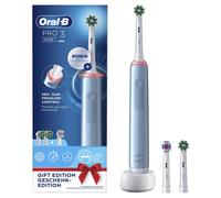 Oral-B Pro 3 Spazzolino Elettrico Ricaricabile - 3700 Blu. 1 Spazzolino + 2 Testine