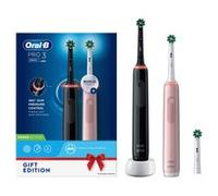 Oral-B Pro 3 3900N Gift Edition Adulto Spazzolino rotante-oscillante Nero, Rosa