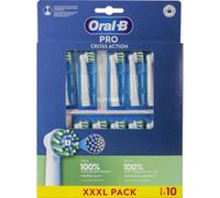 Oral-B Cross Action Testine Spazzolino Elettrico, Confezione da 10 Testine di Ricambio, Setole Angolate che si Adattano a Ogni Dente per una Pulizia Profonda