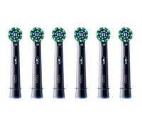 Oral-B Pro Cross Action testine di ricambio confezione da 6, Testina Nero
