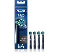 Oral-B PRO Cross Action testine di ricambio per spazzolino Black 4 pz