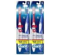Oral-B Pro-Health - Spazzolino da denti medio tutto in uno, 4 pezzi, il colore può variare