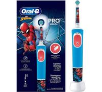Oral-B Spazzolino Elettrico Ricaricabile Pro Kids con personaggi Marvel Spider-Man, 2 Testine, da 3 Anni In Su. 1 Spazzolino