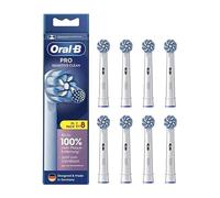 Oral-B Pro Sensitive Clean, 8 testine di ricambio per spazzolino elettrico, pulizia delicata dei denti, setole innovative a forma di X, accessorio originale per spazzolini Oral-B