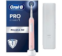 Oral-B Spazzolino Elettrico Ricaricabile Pro Series 1 Rosa con 1 Testina di Ricambio, 1 Custodia da Viaggio, 1 Spazzolino