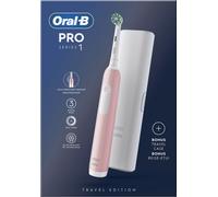 Oral-B Spazzolino Elettrico Pro Serie 1 Rosa - Azzurro Con Custodia Da Viaggio