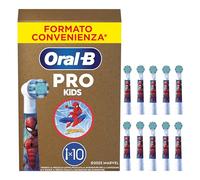Oral-B PRO Testina Spazzolino Elettrico Per Bambini dai 3 anni in su, Con Marvel Spiderman, Setole Extra Morbide, Bianco, Confezione Da 10
