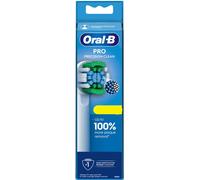 Oral-B Pro Precision Clean - Testina per spazzolino elettrico, a forma di X e setole angolate per una rimozione più profonda della placca, confezione da 4, colore: bianco