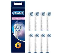 Oral-B Sensi Ultrathin Testine di Ricambio per Spazzolino Elettrico Ricaricabile, in Confezione da 8, per una Pulizia Accurata e Migliore Protezione Delle Gengive, Versione Vecchia
