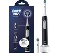 Oral-B Series 1 spazzolino elettrico nero ricaricabile con 2 testine