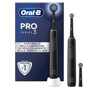 Oral-B Spazzolini Elettrici Ricaricabili Pro Series 3 Neri con 3 Testine di ricambio. 2 Spazzolini