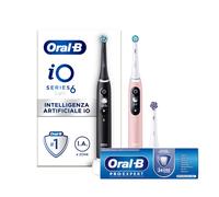 Oral-B Spazzolino Elettrico Duo Pack iO 6 Nero e Rosa, 3 Testine + Oral-B Dentifricio Pro-Expert Pulizia Profonda