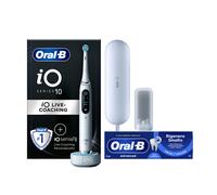 Oral-B iO Spazzolino Elettrico Ricaricabile 10 Bianco,1 Testina, 1 Custodia Da Viaggio ricaricabile, 1 Caricatore Sense