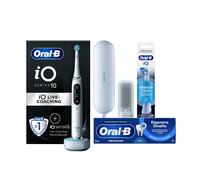 Oral-B Spazzolino Elettrico Ricaricabile iO 10 Bianco, 1 Spazzolino Elettrico, 1 Testine di Ricambio, Custodia Da Viaggio Ricaricabile, iO 10, Pulizia Denti, Sensore di Pressione, Gengive Protette
