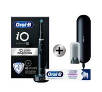 Oral-B Spazzolino Elettrico iO 10 Nero, 1 Testina, 1 Custodia Da Viaggio+ Oral-B Dentifricio Pro-Science Advanced Rigenera Smalto Sbiancante Delicato