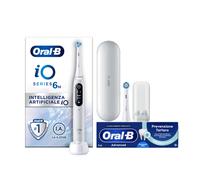 Oral-B Spazzolino Elettrico iO 6 Bianco, 2 Testine, 1 Custodia Da Viaggio + Dentifricio Advanced Prevenzione Tartaro
