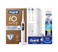 Oral-B Spazzolino Elettrico Ricaricabile iO 7 Nero, 3 Testine Di Ricambio, 1 Custodia Da Viaggio. 1 Spazzolino