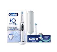 Oral-B iO Spazzolino Elettrico Ricaricabile 9S Bianco, 2 Testine, 1 Custodia Da Viaggio Ricaricabile