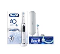 Oral-B iO Spazzolino Elettrico Ricaricabile 9S Bianco, 2 Testine, 1 Custodia Da Viaggio Ricaricabile