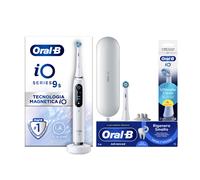 Oral-B iO Spazzolino Elettrico Ricaricabile 9S Bianco, 2 Testine, 1 Custodia Da Viaggio Ricaricabile