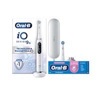 Oral-B Spazzolino Elettrico iO 9 Bianco, 2 Testine, 1 Custodia Da Viaggio + Dentifricio Pro-Expert Sensibilità