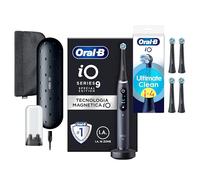 Oral-B Spazzolino Elettrico iO 9 Nero Edizione Speciale con 1 Testina + 4 Testine Oral B di Ricambio iO Series Ultimate Clean Nere, 1 Spazzolino Elettrico Oral B e 5 Ricambi Spazzolini Elettrici