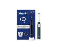Oral-B Spazzolino Elettrico Io2 Series Duo Pack Night Black/Forest Green 2 Pezzi - Spazzolino elettrico