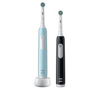 Oral-B Pro 1 PRO1CRSDUO spazzolino elettrico Adulto Spazzolino rotante-oscillante Nero, Turchese, Bianco