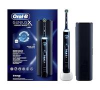 Oral-B Spazzolino Elettrico Ricaricabile Genius X Nero con Intelligenza Artificiale, 1 Testina, 1 Custodia Da Viaggio. 1 Spazzolino
