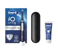 Oral-B Spazzolino Elettrico Ricaricabile iO 3N Nero, 1 Testina Di Ricambio, 1 Spazzolino Elettrico Oral B + 1 Dentifricio Gengive & Smalto Pro-Repair Classico 75ml