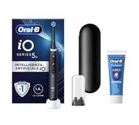 Oral-B Spazzolino Elettrico Ricaricabile iO 5N Nero, 1 Spazzolino Elettrico, 1 Testina, Custodia Da Viaggio + 1 Dentifricio Oral-B Pro Expert Protezione Professionale, Pulizia Denti Efficace