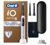 Oral-B Spazzolino Elettrico Ricaricabile iO 6 Grigio, 3 Testine Di Ricambio, 1 Custodia Da Viaggio. 1 Spazzolino