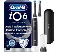 Oral-B iO - 6 - Spazzolino Elettrico Ricaricabile Nero Lava con Custodia da Viaggio