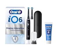 Oral-B Spazzolino Elettrico Ricaricabile iO 6N Nero, 1 Spazzolino Elettrico, 2 Testine Di Ricambio, Custodia Da Viaggio + 1 Dentifricio Oral-B Pro Expert, Pulizia Denti Efficace