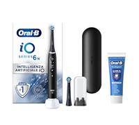 Oral-B Spazzolino Elettrico Ricaricabile iO 6N Nero, 1 Spazzolino Elettrico, 2 Testine Di Ricambio, Custodia Da Viaggio + 1 Dentifricio Oral-B Pro Expert, Pulizia Denti Efficace