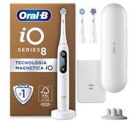 Oral-B Spazzolino Elettrico Ricaricabile iO 8 Bianco, 3 Testine Di Ricambio, 1 Custodia Da Viaggio. 1 Spazzolino